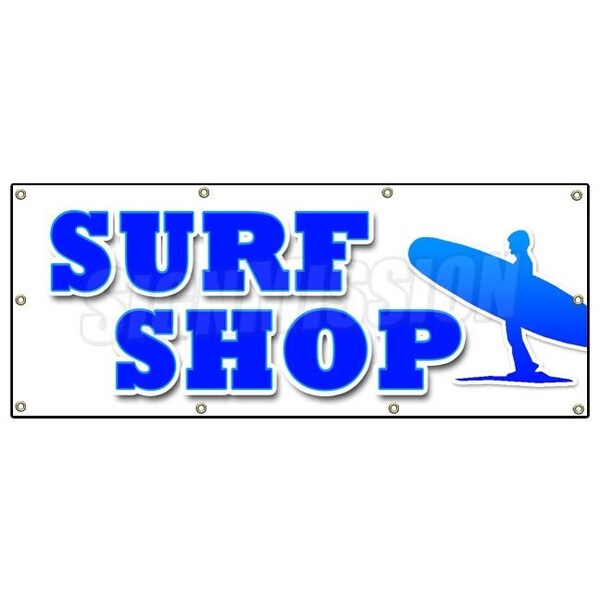 SURF SHOP BANNER SIGN boards surfboards clothes wetsuits accessories